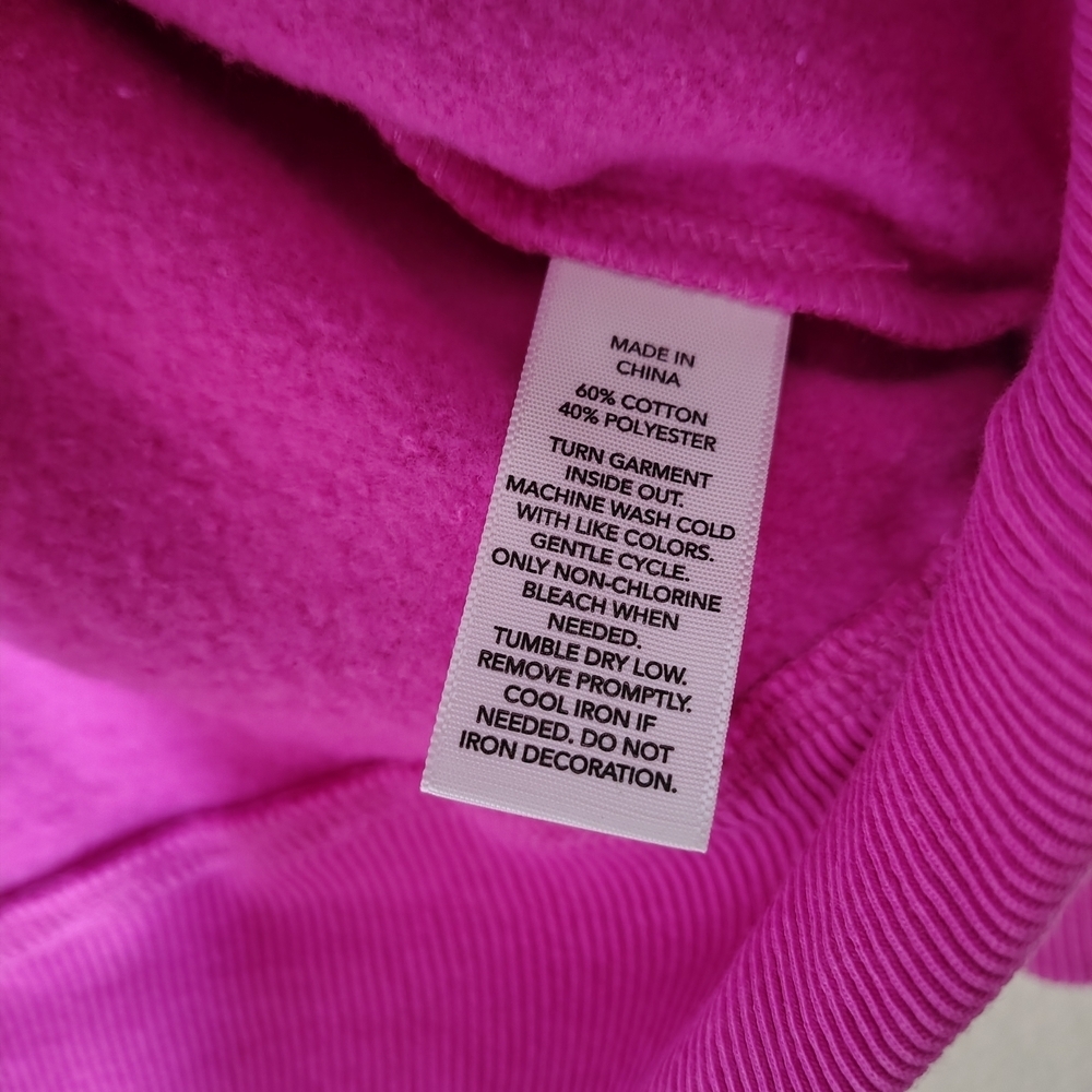 Haribo Gummy Bear Pink Hoodie Girls XL (16) Fleece Lined Pullover Cute Ears NWT - Picture 8 of 13